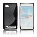 Pokrowiec BACK CASE LUX LG P880 wz�r S CZARNY