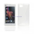 Pokrowiec BACK CASE LUX XPERIA L S36H wzr S bia
