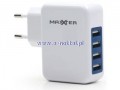 Adapter sieciowy 4 USB 3,1A 