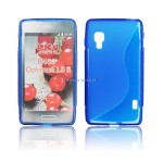 Pokrowiec BACK CASE LUX LG L5 II wzr S niebieski